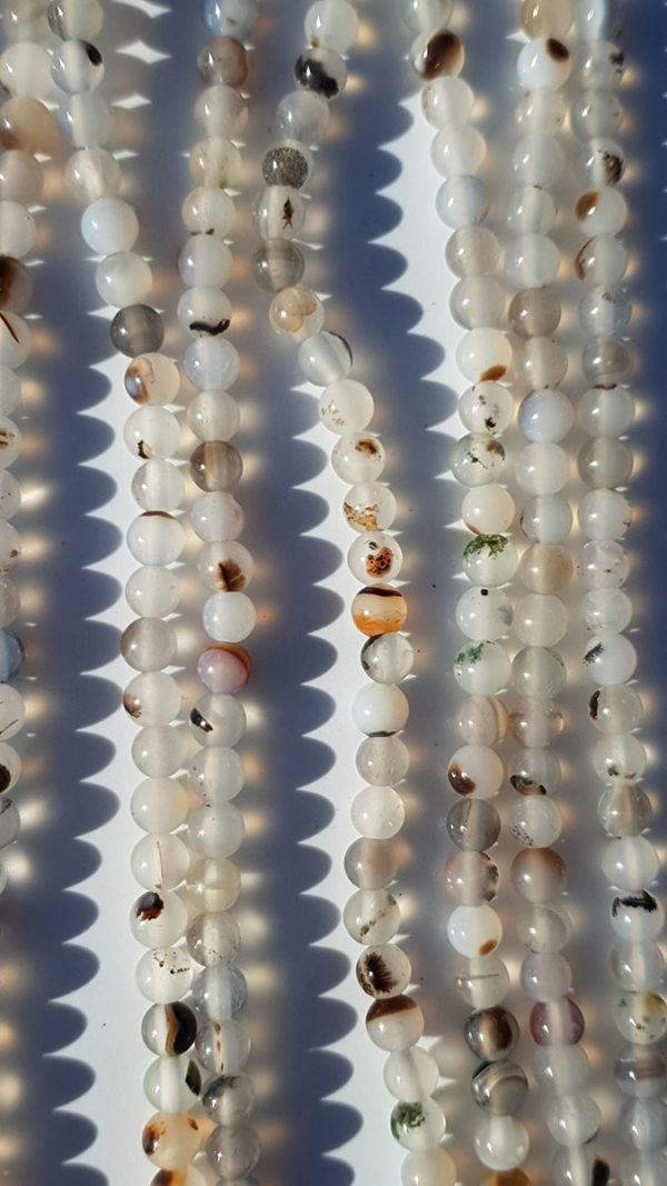perles d'agate montana 4mm