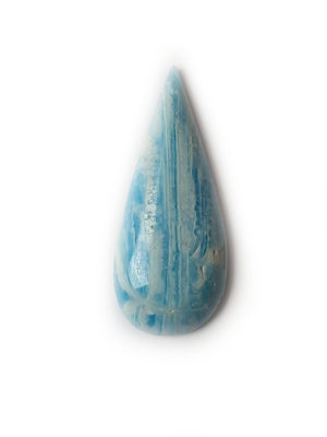 cabochon aragonite bleu
