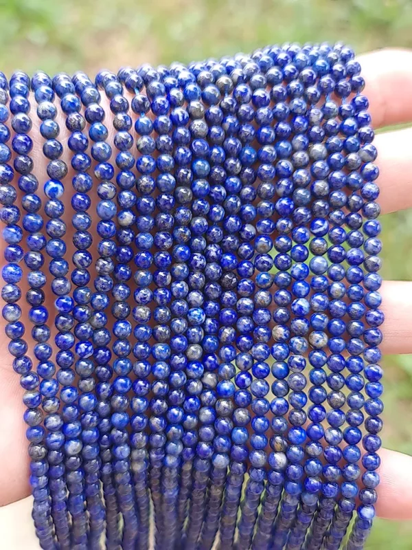 Perles lapis-lazuli 4mm