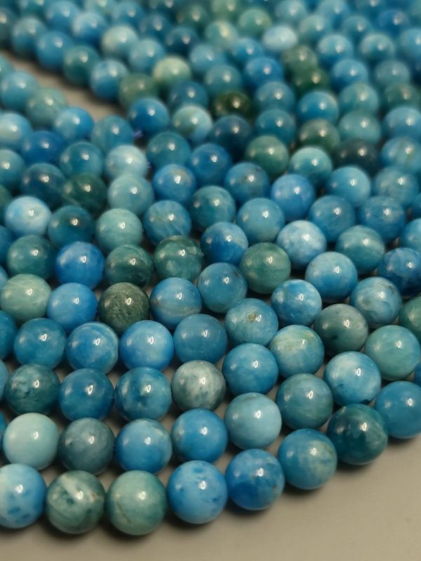 Perles apatite claire 6mm