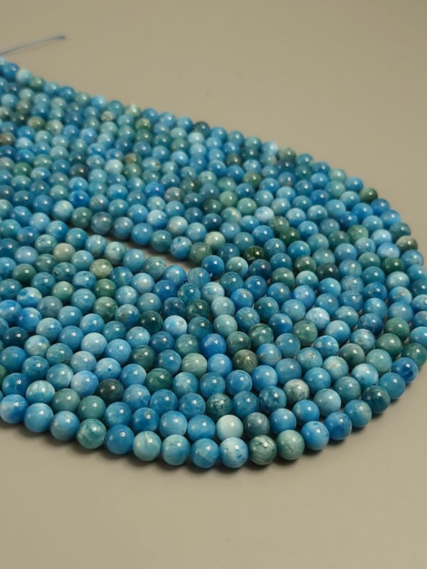 Perles apatite claire 6mm