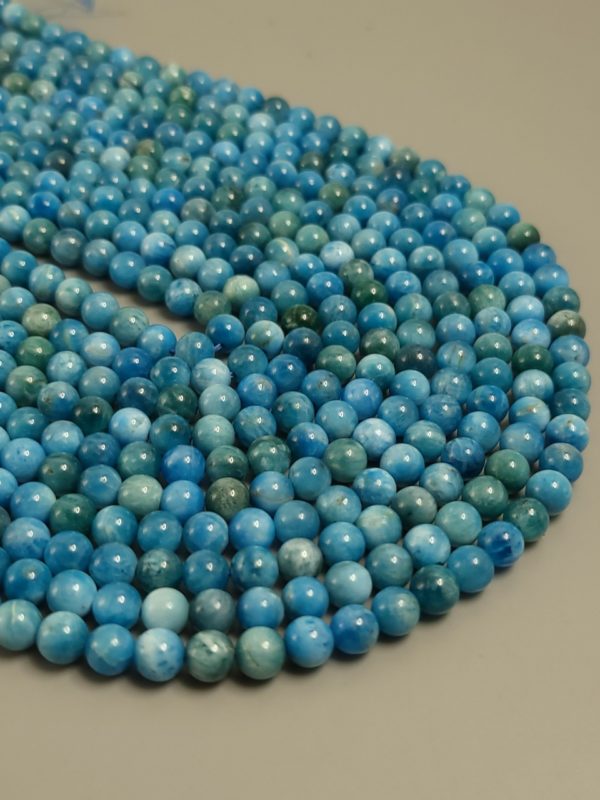 Perles apatite claire 6mm