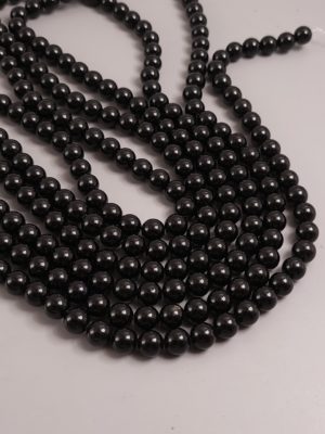 Perles obsidienne noire 8mm